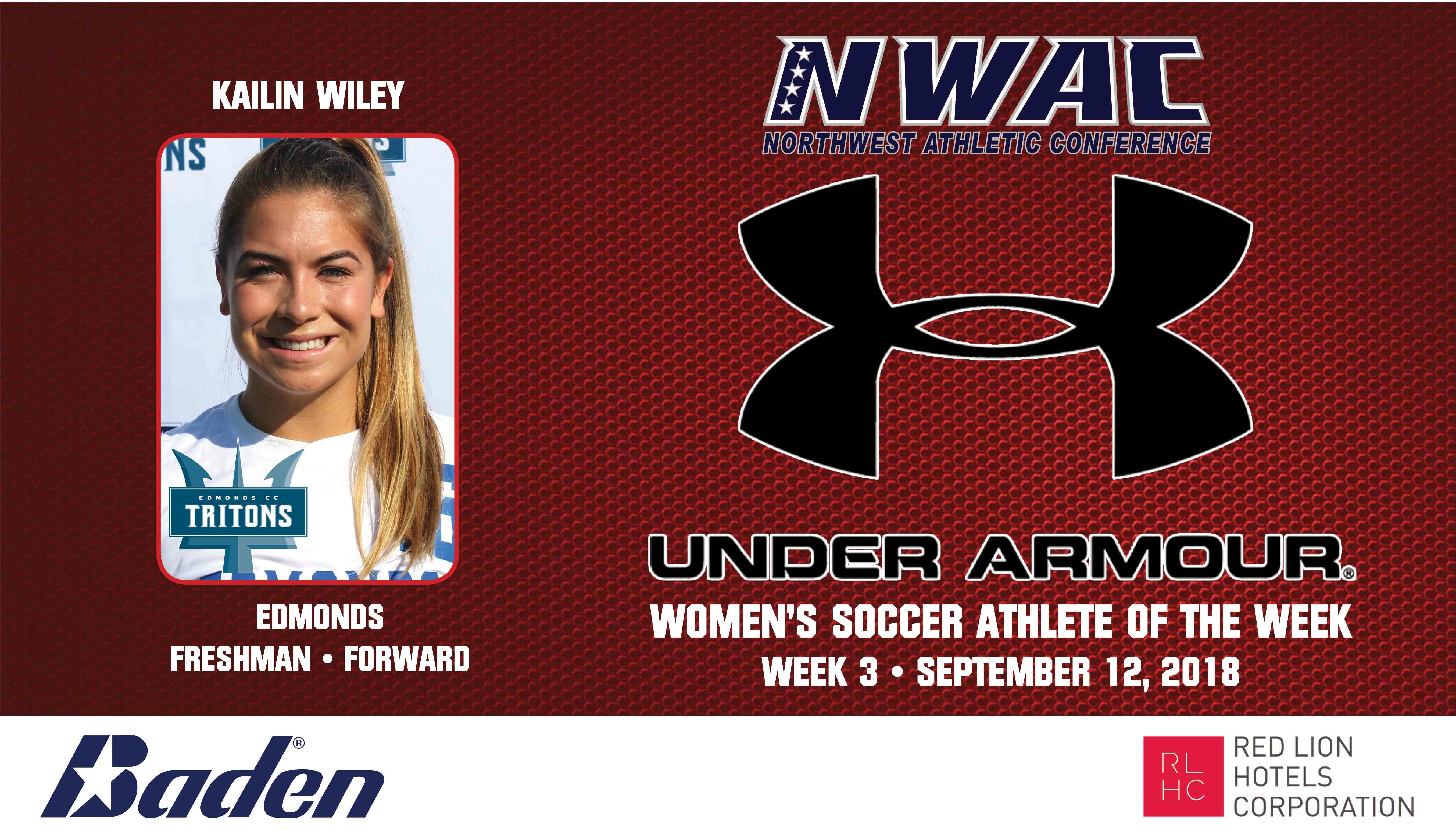 Kailin Wiley Armour Player of the Week graphic